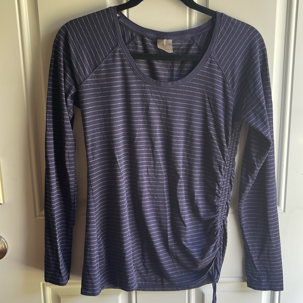 Calia long sleeve stripe top, medium.
